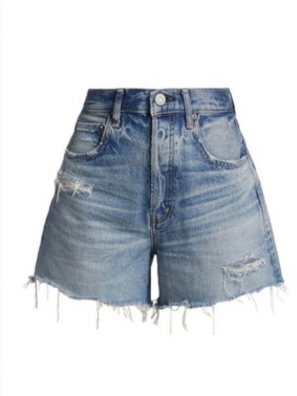 MOUSSY VINTAGE MV Pelion Cut-Off Denim Shorts